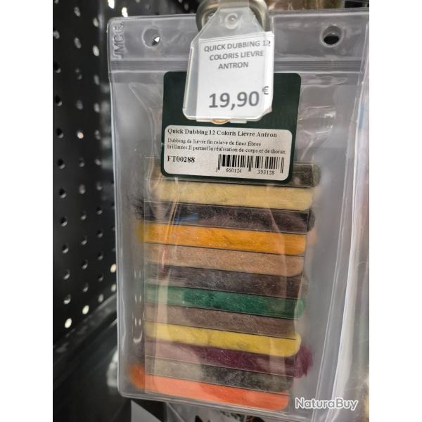 QUICK DUBBING 12 COLORIS LIEVRE ANTRON - JMC