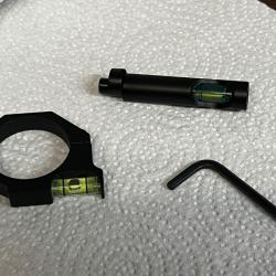 Niveau &agrave; bulle pour lunette diam&egrave;tre 30mm et pour rail Weaver picatinny