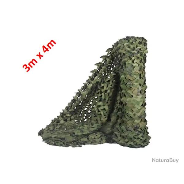 Filet de camouflage Jungle vert 3m x 4m - Livraison gratuite (3)