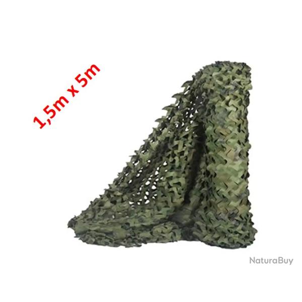 Filet de camouflage Jungle vert 1.5m x 5m - Livraison gratuite (6)