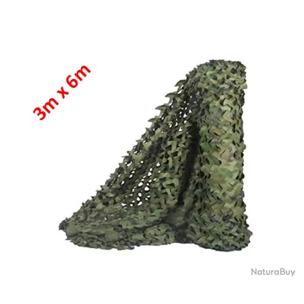 Filet de camouflage Jungle vert 3m x 6m - Livraison gratuite (6)