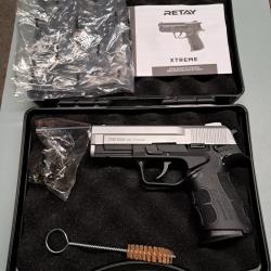 PAK 9mm  RETAY XTREME bi couleur neuf 0 tir + 1 chargeur 14 coups + bo&icirc;te 50 BAB  titan