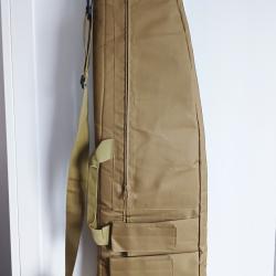 Housse &agrave; fusil matelass&eacute;e, couleur beige 118cm