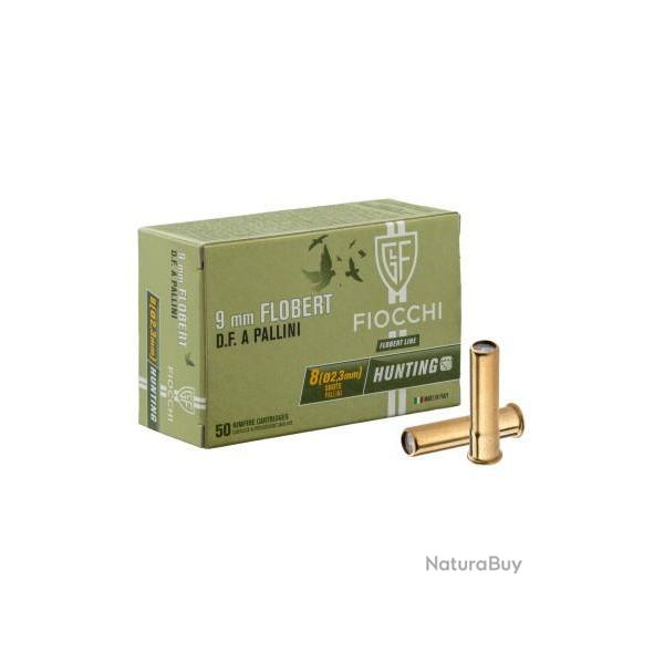 50 CARTOUCHES FIOCCHI C/9 MM FLOBERT PLOMBS DE 8