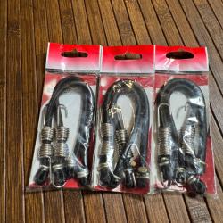 LOT P&Ecirc;CHE 3 X 2 sangle canne &agrave; p&ecirc;che AUTAIN - SANDOWS AUTAIN