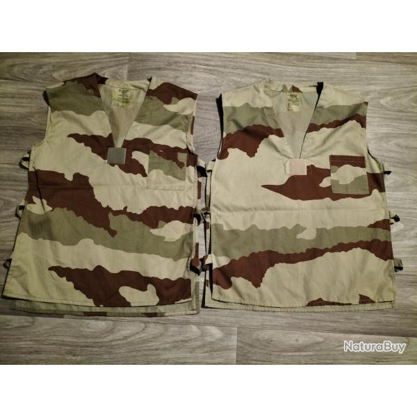 lot de 2 chemises GAO bariol� sable