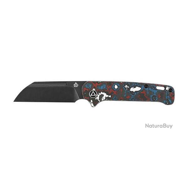 Couteau pliant QSP Penguin Fat Carbon Nebula Bleu/Rouge/Blanc/Noir