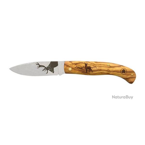 Couteau pliant Agora Tec S�rie personnalis�e 78 - Cerf