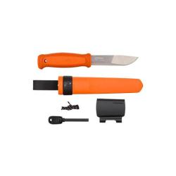 Couteau fixe Morakniv Kansbol avec Kit de survie - Orange