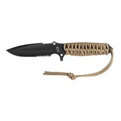 Couteau fixe TB Outdoor Maraudeur Paracord 550 Mixte - Coyote