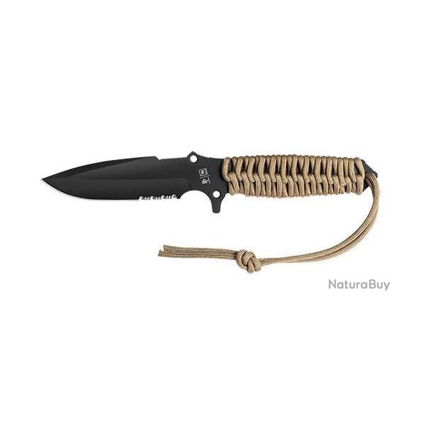 Couteau fixe TB Outdoor Maraudeur Paracord 550 Mixte - Coyote