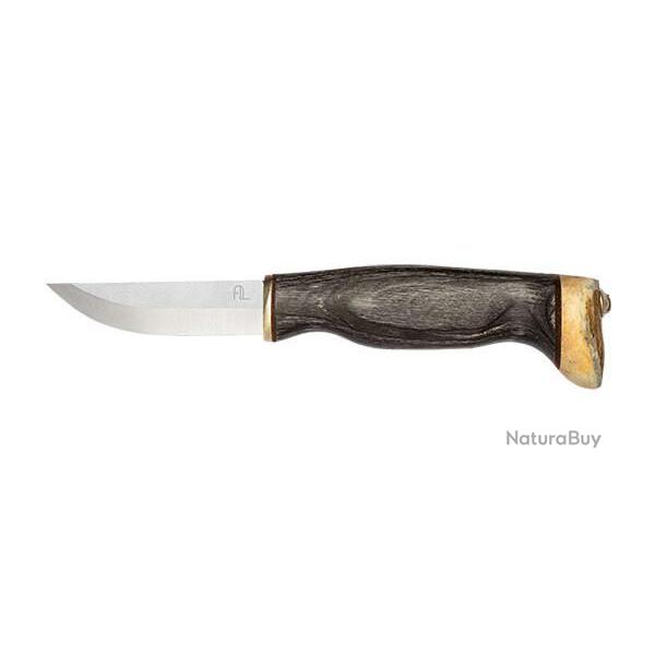 Couteau fixe Arctic Legend Handicraft knife Bois teint� noir