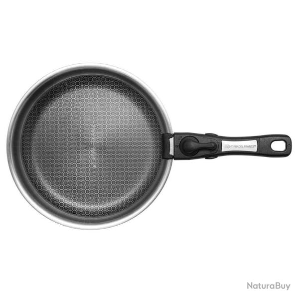 Vente Flash ! Po�le acier inoxydable nid d'abeille 24 cm