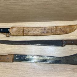 Lot de 3 machettes dont une legimitus colins et co - 1 � SANS PRIX DE RESERVE -