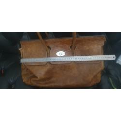 GROS SAC CUIR MARRON VIDE ! DE MARQUE FOSSILES EXTR&Ecirc;MEMENT BIEN PR&Eacute;SERV&Eacute; STYLE DOC FAR WEST