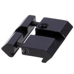 Adaptateur Rail 11mm Vers Picatinny Weaver Aluminium Profil Bas 25x24x7mm