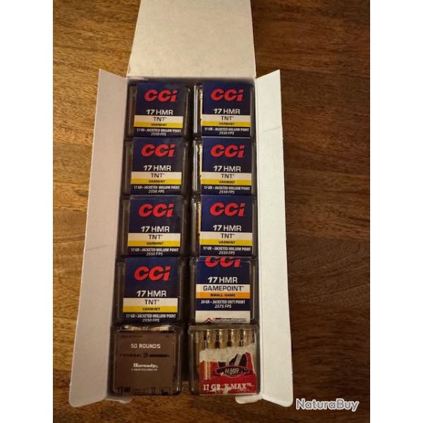 400 Cartouches 17 HMR