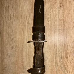 ancien couteau poignard combat guerre mondial objet collection arme blanche fks 70