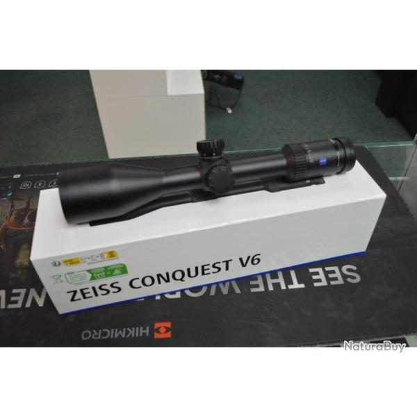 LUNETTE D'AFFUT APPROCHE ZEISS CONQUEST V6 EN 2.5-15X56 R�TICULE 60 TOURELLE ASV NEUVE
