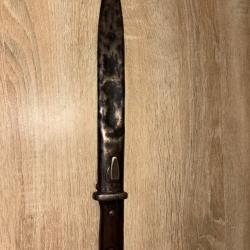 ancienne ba&iuml;onnette ww1 premi&egrave;re guerre mondiale objet collection couteau arme blanche