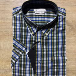 Chemise Beretta Mens XL Shirt Cotton Long Sleeve Button Down Up Green destockage chasse ench&egrave;re