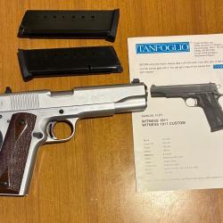 Pistolet TANFOGLIO WITNESS Chrom&eacute; 45 ACP