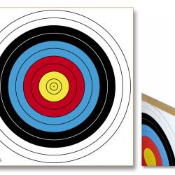 cible en paille press&eacute; rev&ecirc;tue  80 x 80