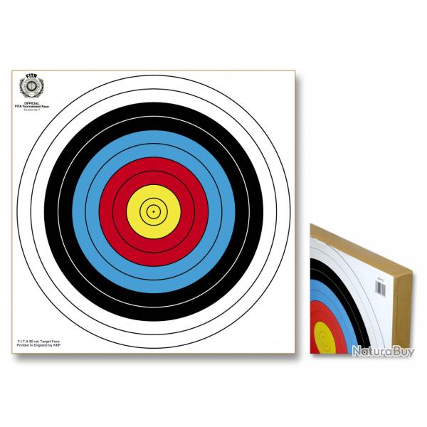 cible en paille press� rev�tue  80 x 80