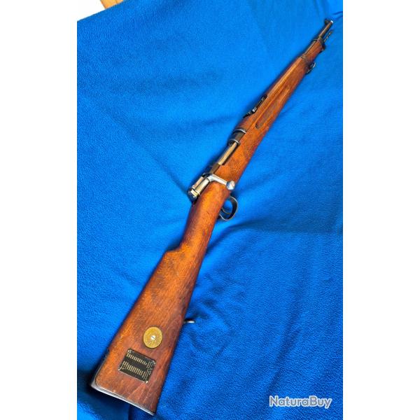 CARL GUSTAV HUSQVARNA M38++6.5x55++MONOMATRICULE++BOUCHE FILETEE++CANON MIROIR