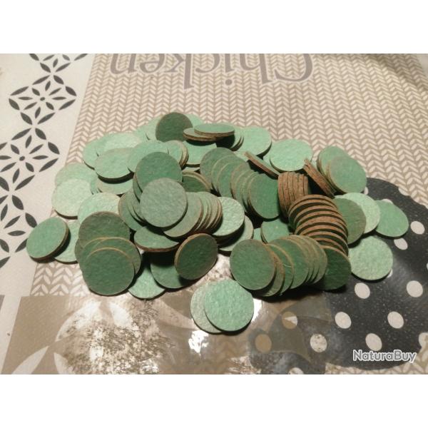 LOT DE 130 RONDELLES RECOUVERTE DE CALIBRE 12