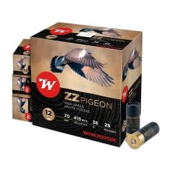 WINCHESTER ZZ PIGEON 36 gr calibre 12 70 5 boites de 25 MUN Plomb de