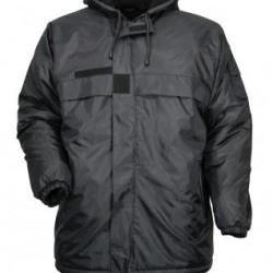 Coupe-Vent Temp&ecirc;te Doubl&eacute;e Polaire - Noir S