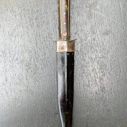 ANCIENNE DAGUE TURC, LAME DATEE 1945, POUR COLLECTION OTTOMAN, ARABIQUE, WW2