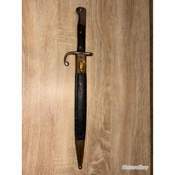 ancienne ba�onnette mauser 1908 premi�re guerre mondiale objet collection couteau arme blanche ww1