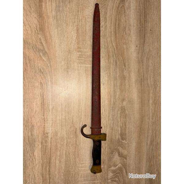 ancienne ba�onnette Berthier rosalie 1892 premi�re guerre mondiale ww1 objet collection couteau
