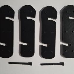 Lot de 4 Intercalaires (spacer) pour ch&acirc;ssis MDT Oryx/XRS