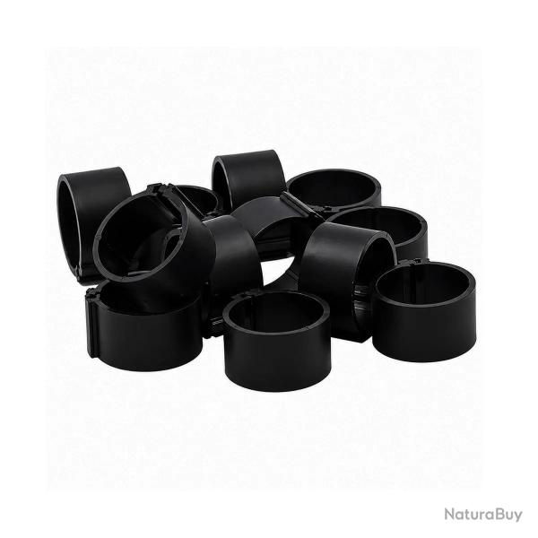 Bagues � clip �co �18mm par 50 pi�ces Noir