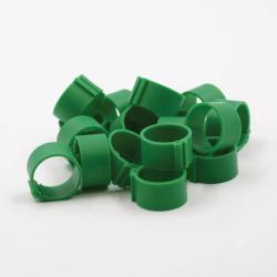 Bagues &agrave; clip &eacute;co &Oslash;18mm par 50 pi&egrave;ces Vert Fonc&eacute;