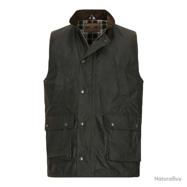 Gilet Walker and Hawkes Winchester Vert Coton Cir� T3XL