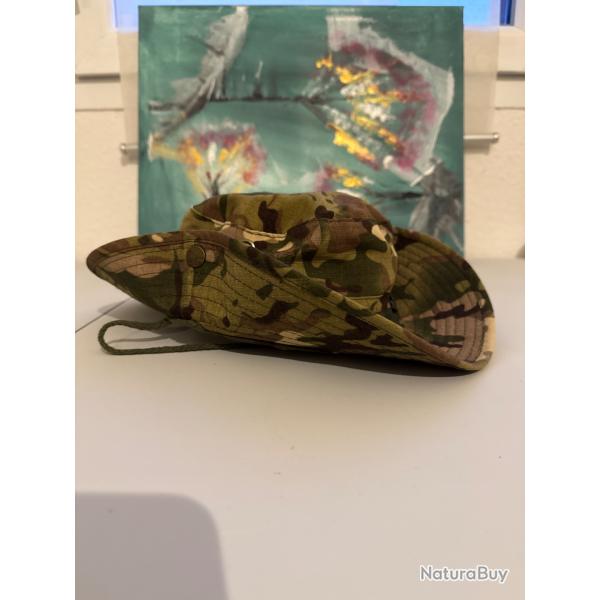 Chapeau large � motif camouflage - protection soleil & ext�rieur