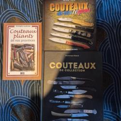 3 Livres sur les couteaux de poches