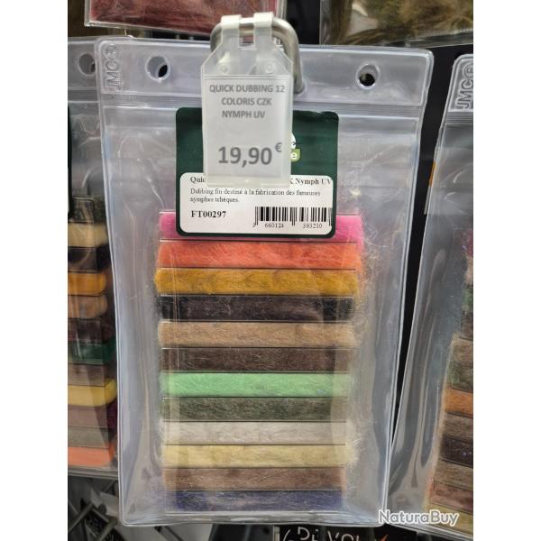 QUICK DUBBING 12 COLORIS CZK NYMPH UV - JMC