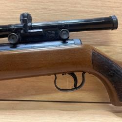 Carabine Diana excellent &eacute;tat  mod 35 cal 4,5 avec sa lunette uniscope 2X2 1� sans prix de r&eacute;serve !