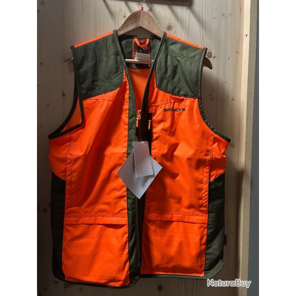 GILET SOMLYS LIGHT TRAQUE ORANGE - REF 253N
