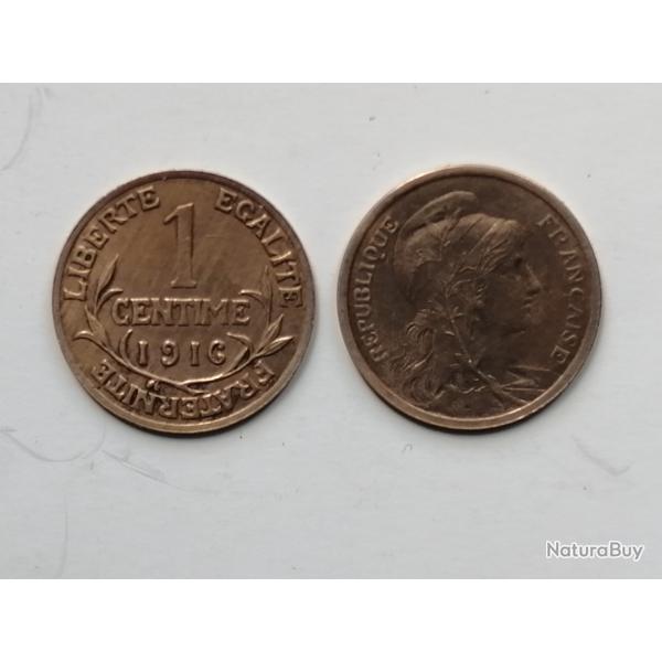 FRANCE = 1 PIECE DE  MONNAIE  DE 1 CENTIME  DE 1916