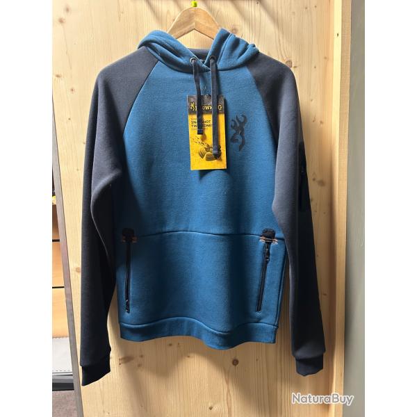 SWEAT-SHIRT BROWNING SNAPSHOT TWO TONES - BLEU