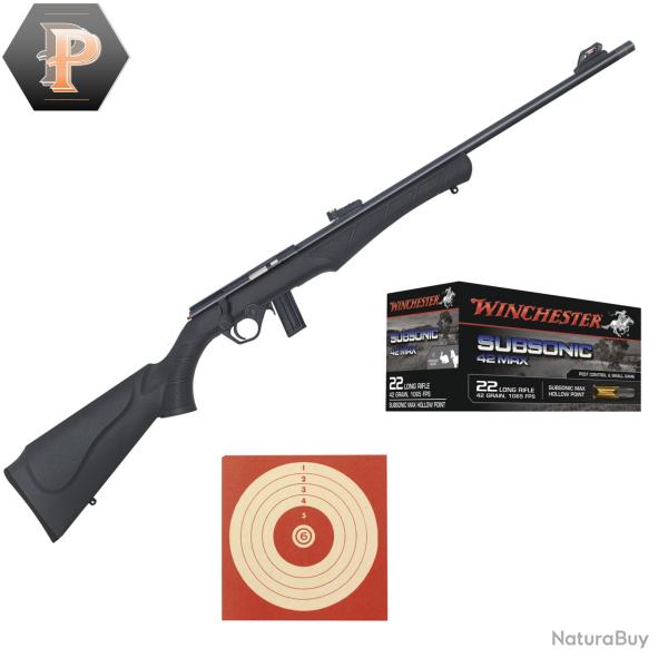 Carabine Rossi 8122 cal.22LR + mun + cibles