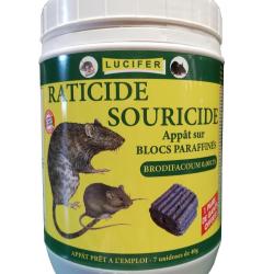 RATICIDE SOURICIDE BLOC 280G - LUCIFER