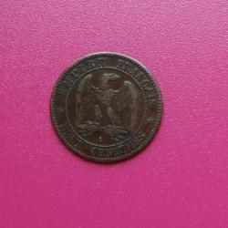 FRANCE = 1 PIECE DE  MONNAIE  DE 2 CENTIMES  DE 1862 A