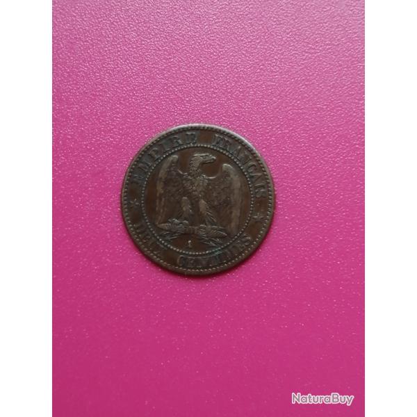 FRANCE = 1 PIECE DE  MONNAIE  DE 2 CENTIMES  DE 1862 A